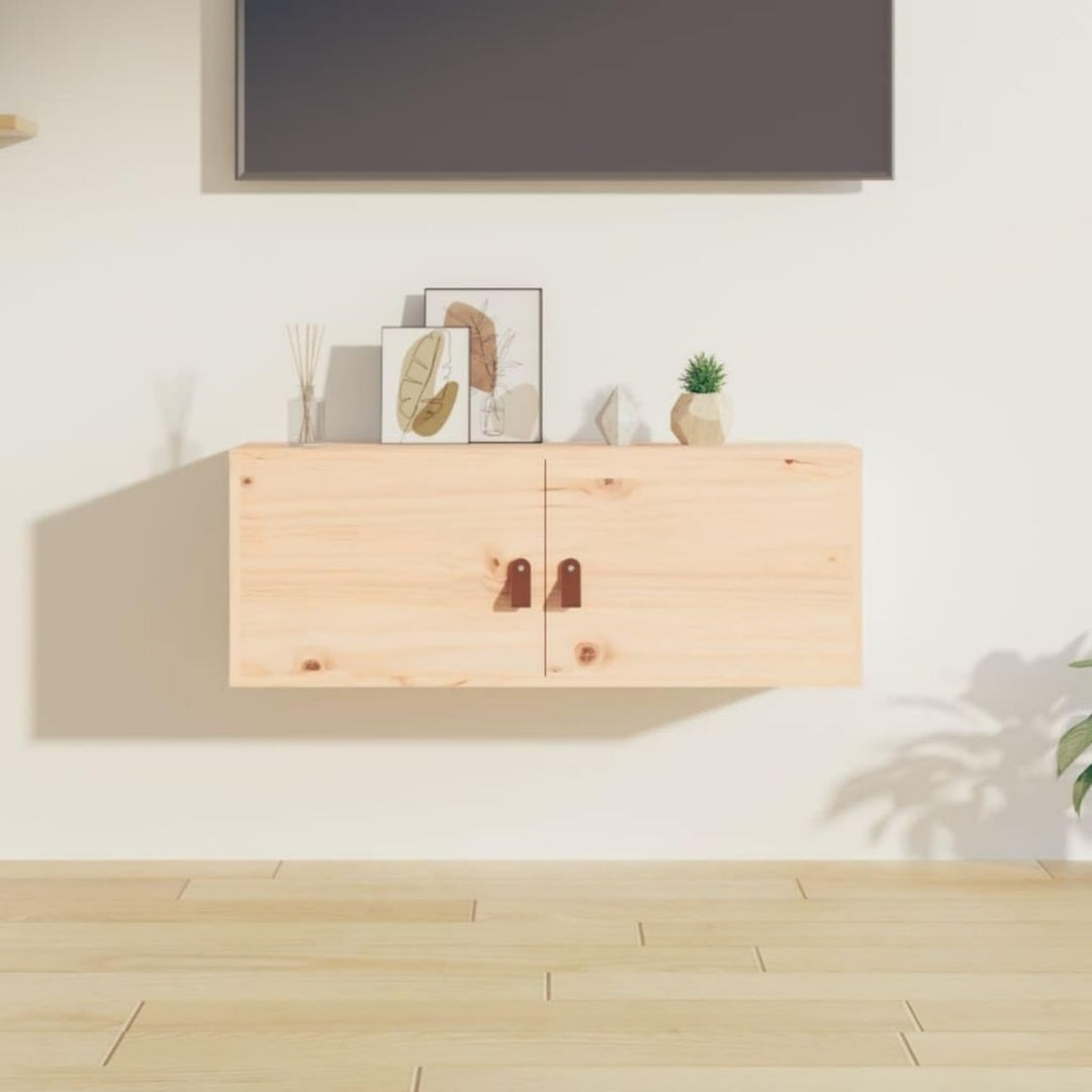 Armadio Casa Giardino Pensile 80x30x30cm Legno Massello Pino