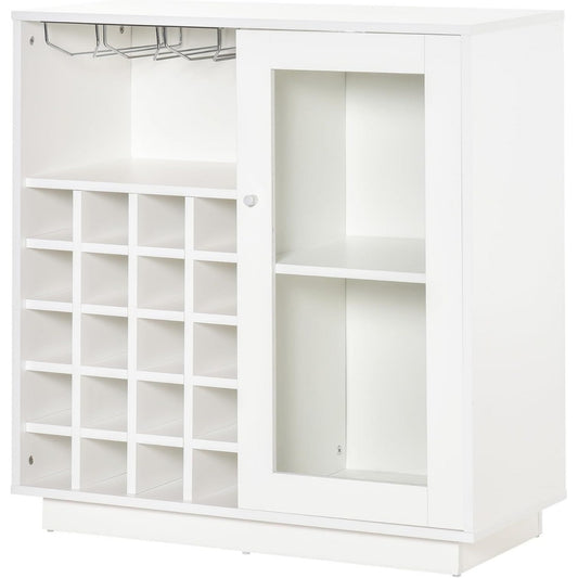 Mobili portabottiglie bianco 80x36x85 cm
